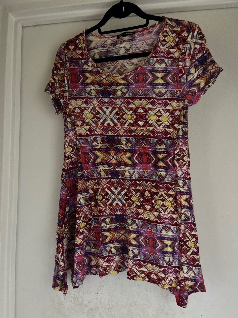 Cable & Gauge geometric asymmetric SS top L May fit M